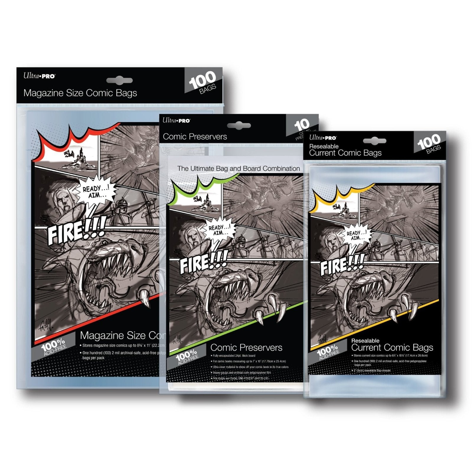 thumbnail image 2 of 300 Premium Silver Age Comic Book Bags & Boards - Acid-Free, Resealable, Thick 2 of 2