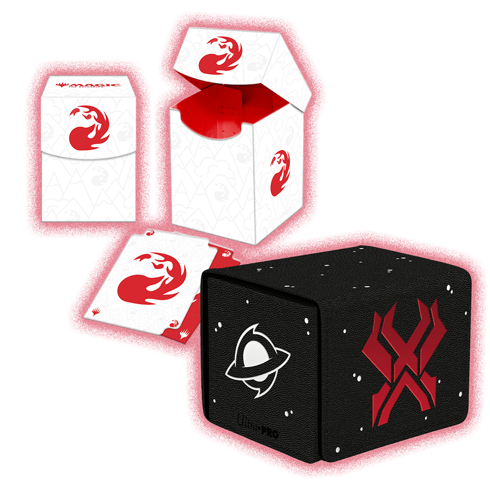 Ultra Pro Alcove Flip Deck Box – Modern Horizons 3 Phel, Exuberant Herder, Custodia Magnetica Per 100 Carte Magic In Doppia Busta