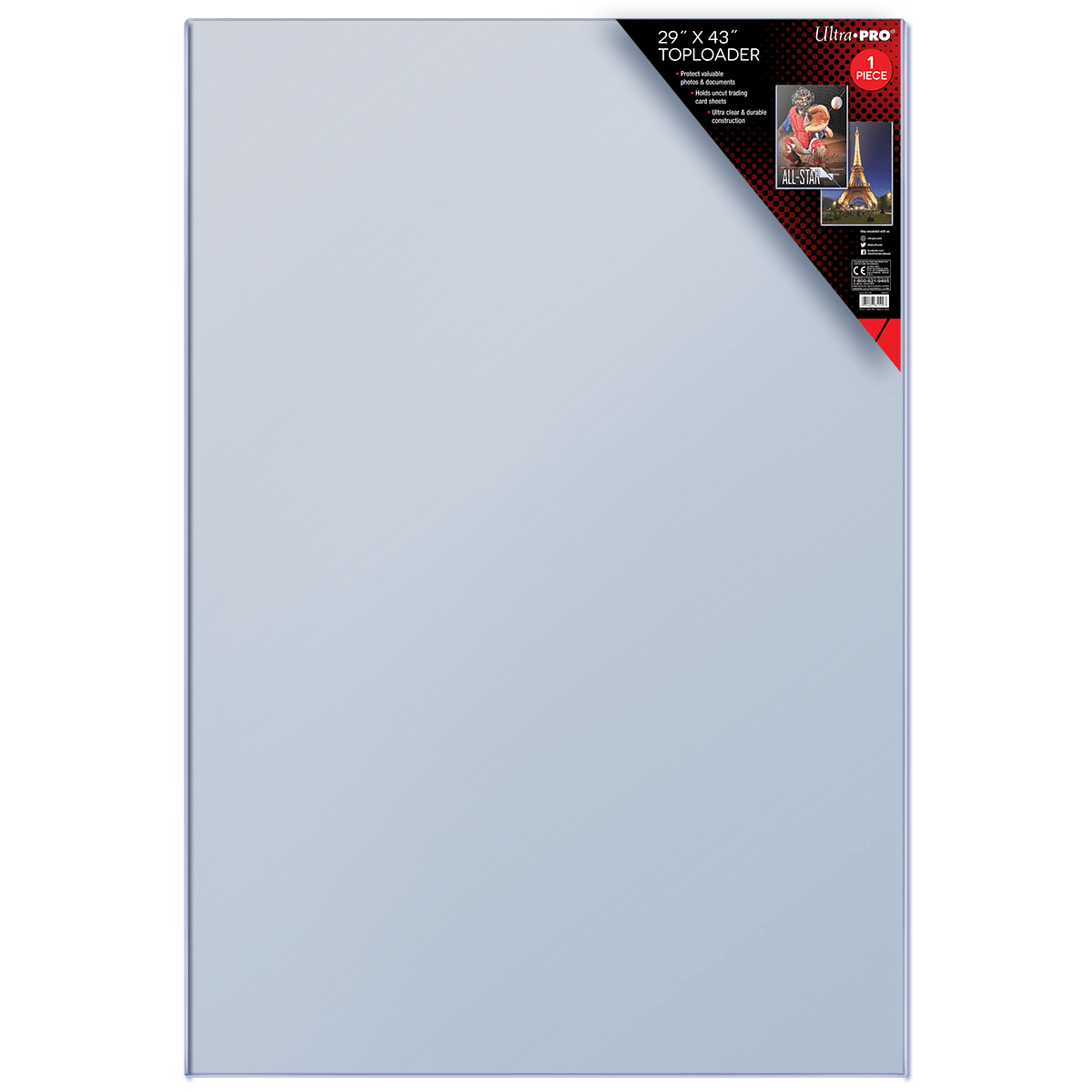 29" x 43" Uncut Sheet Toploader - E - 81190 - Ultra PRO - Ultra PRO International