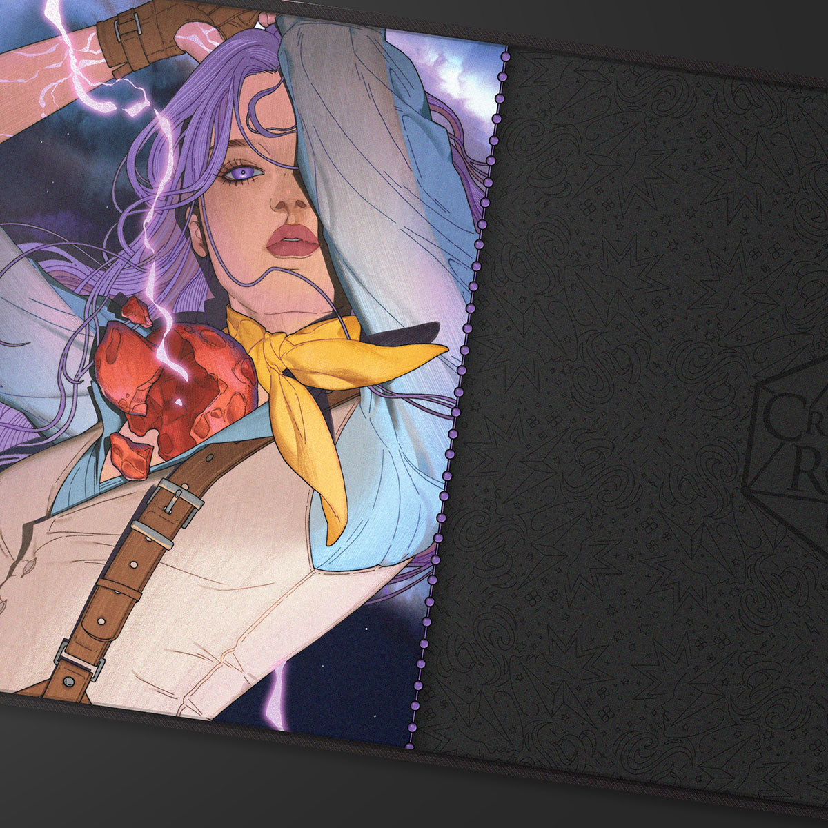 Critical Role: Bells Hells - Portrait Series Imogen Temult Black-Stitched Playmat for Tabletop Gaming
