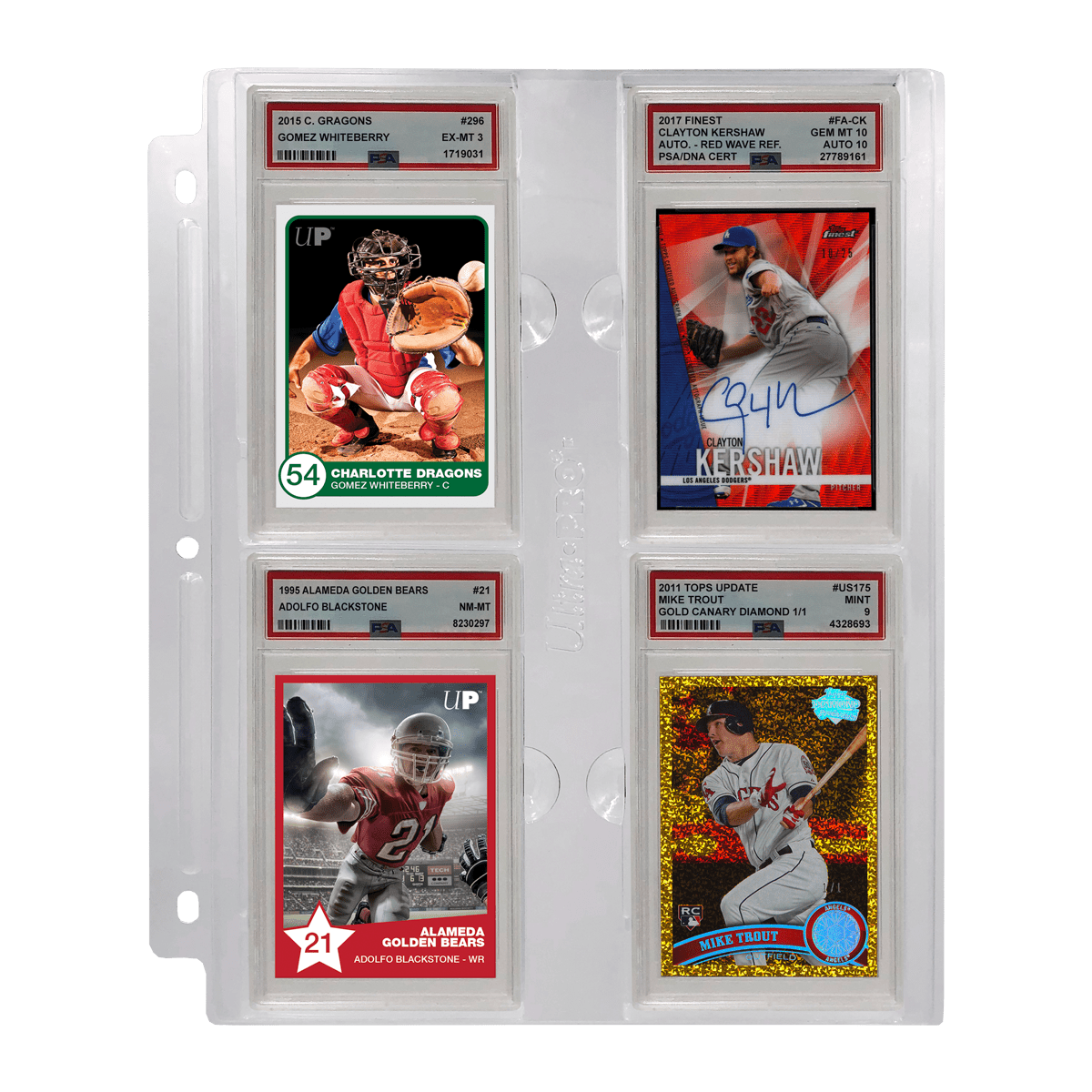 4 - Pocket Page for Graded PSA Slabs - E - 85757 - Ultra PRO - Ultra PRO International