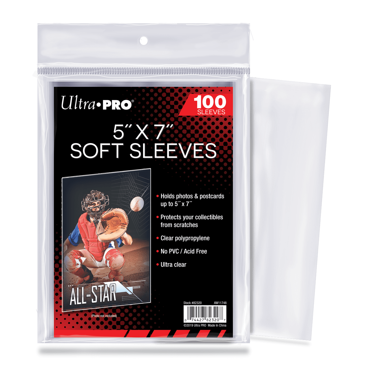 5" x 7" Soft Sleeves (100ct) - E - 82320 - Ultra PRO - Ultra PRO International
