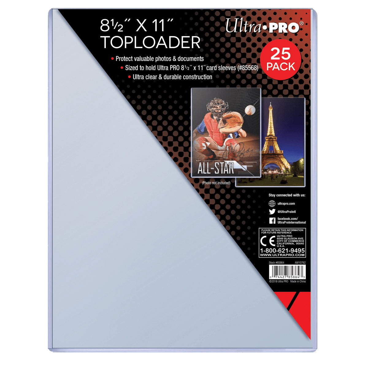 Ultra Pro – Lot De Pochettes Pro-Matte Pour Cartes Standard – Transparent, Anti-reflet, Sans Acide