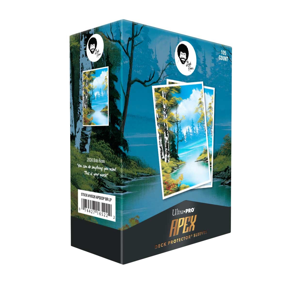 Bob Ross Lakeside Path 105ct APEX™ Deck Protector Sleeves - E - 16526 - Ultra PRO - Ultra PRO International