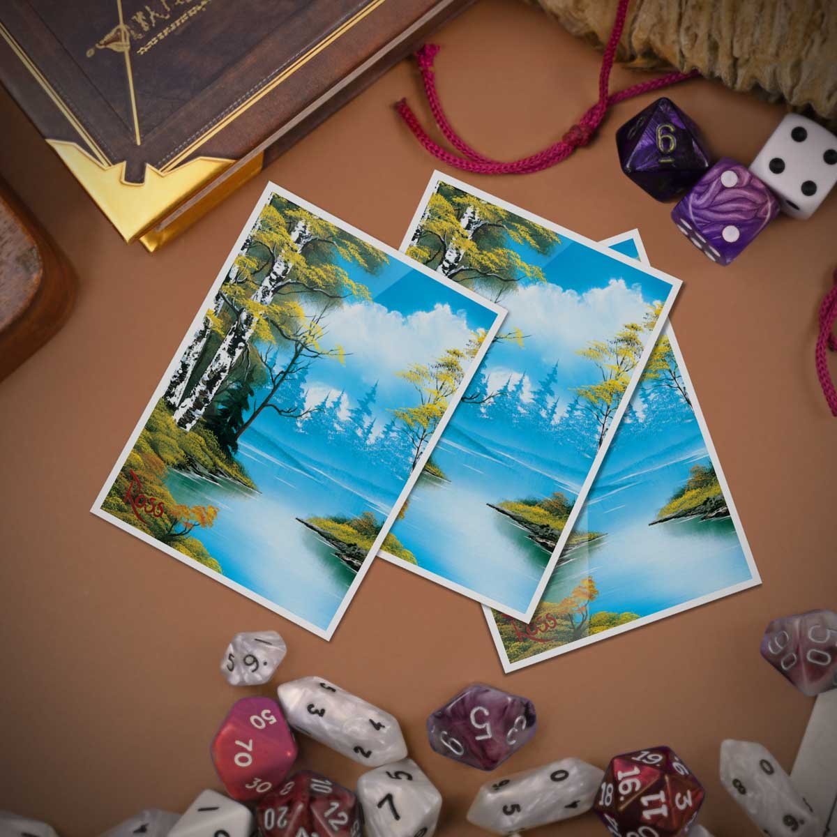 Bob Ross Lakeside Path 105ct APEX™ Deck Protector Sleeves - E - 16526 - Ultra PRO - Ultra PRO International