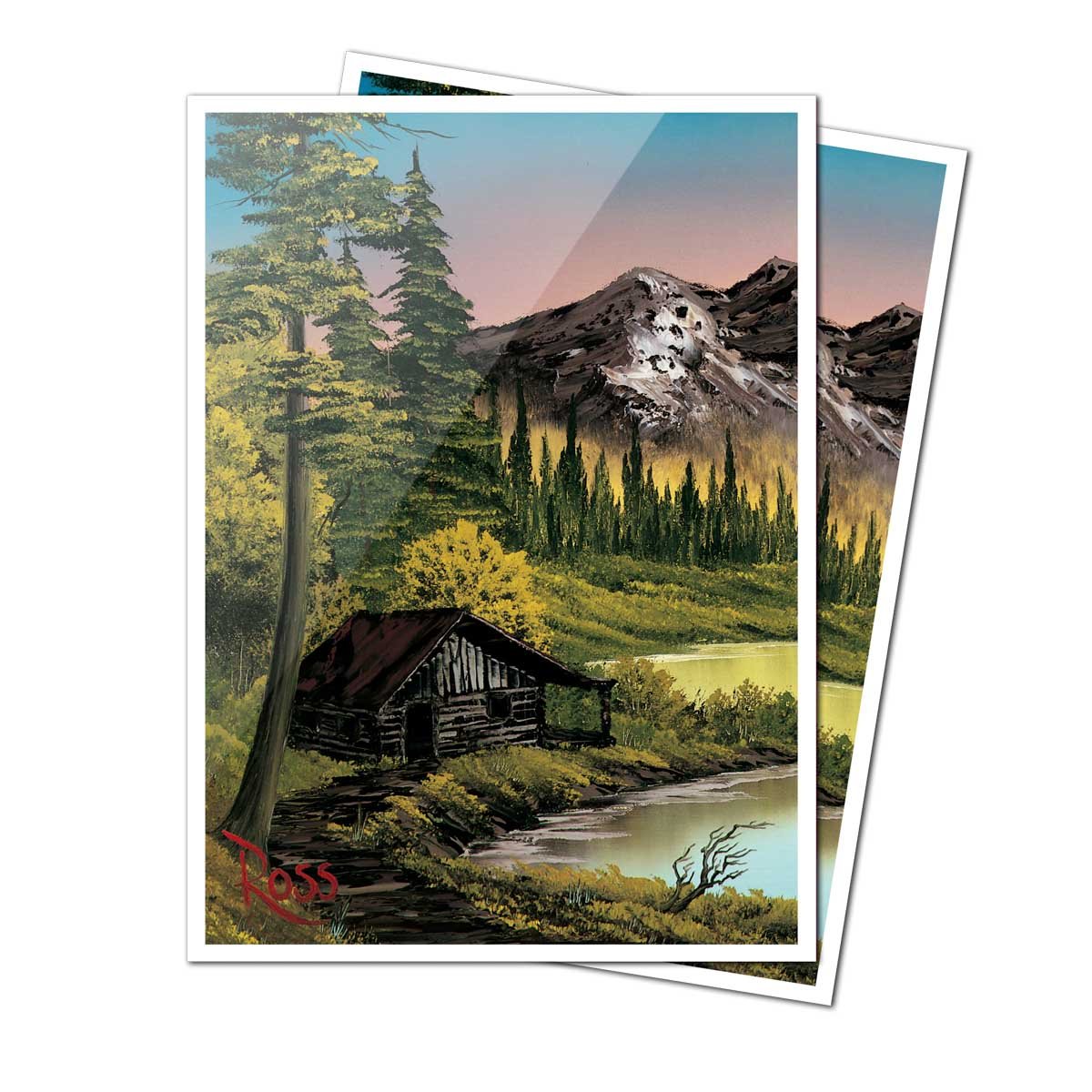 Bob Ross Mountain Retreat 105ct APEX Deck Protector Sleeves - E - 16509 - Ultra PRO International - Ultra PRO International