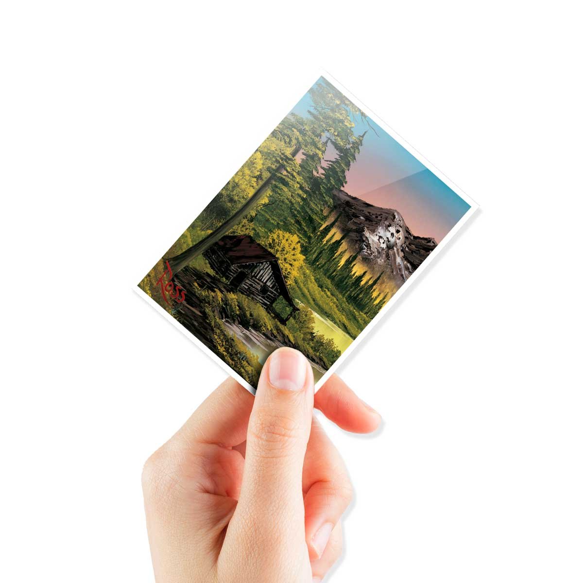 Bob Ross Mountain Retreat 105ct APEX Deck Protector Sleeves - E - 16509 - Ultra PRO International - Ultra PRO International