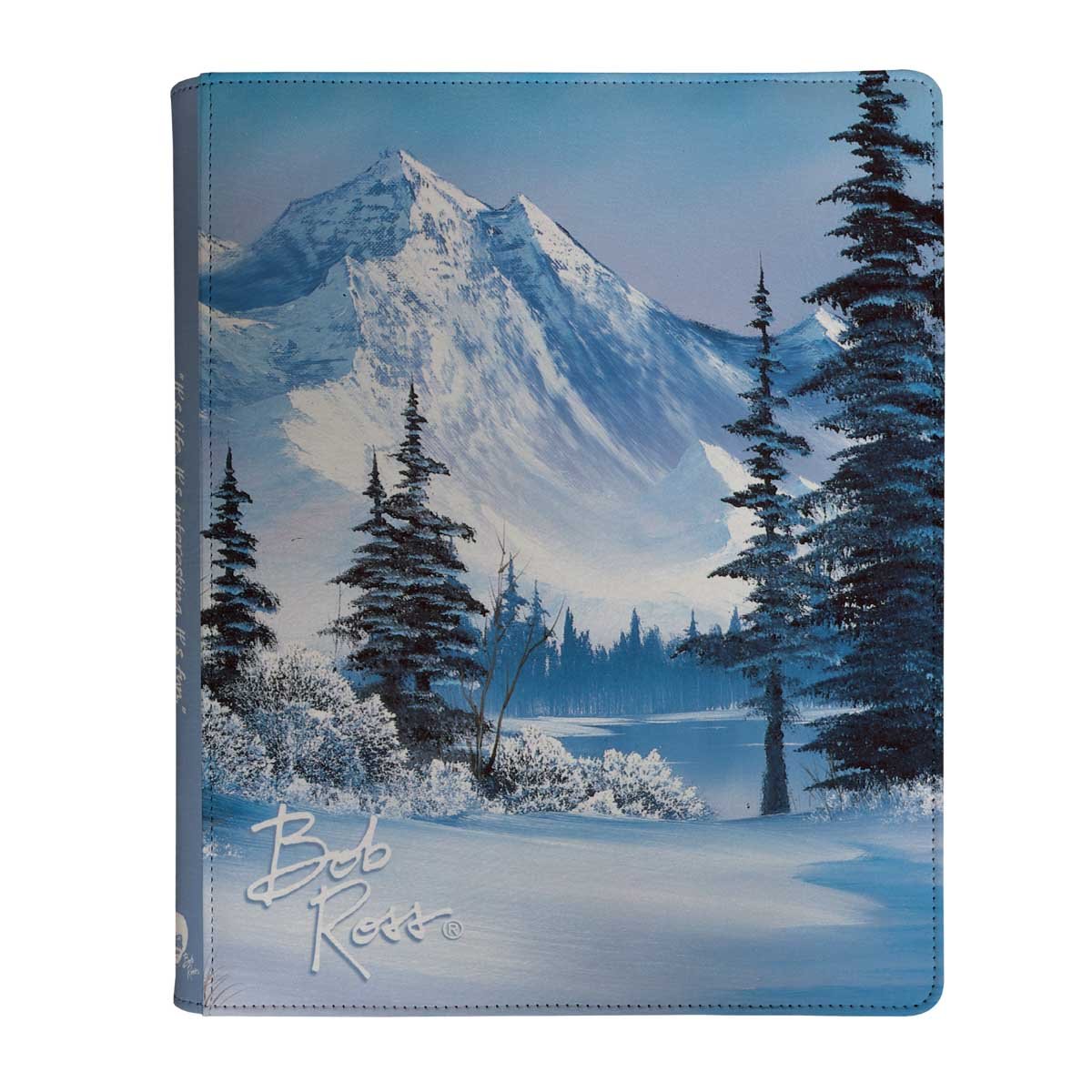 Bob Ross - Winter Paradise 9 - Pocket Zippered PRO - BINDER® for Tabletop Gaming - E-16521 - Ultra PRO - Ultra PRO International
