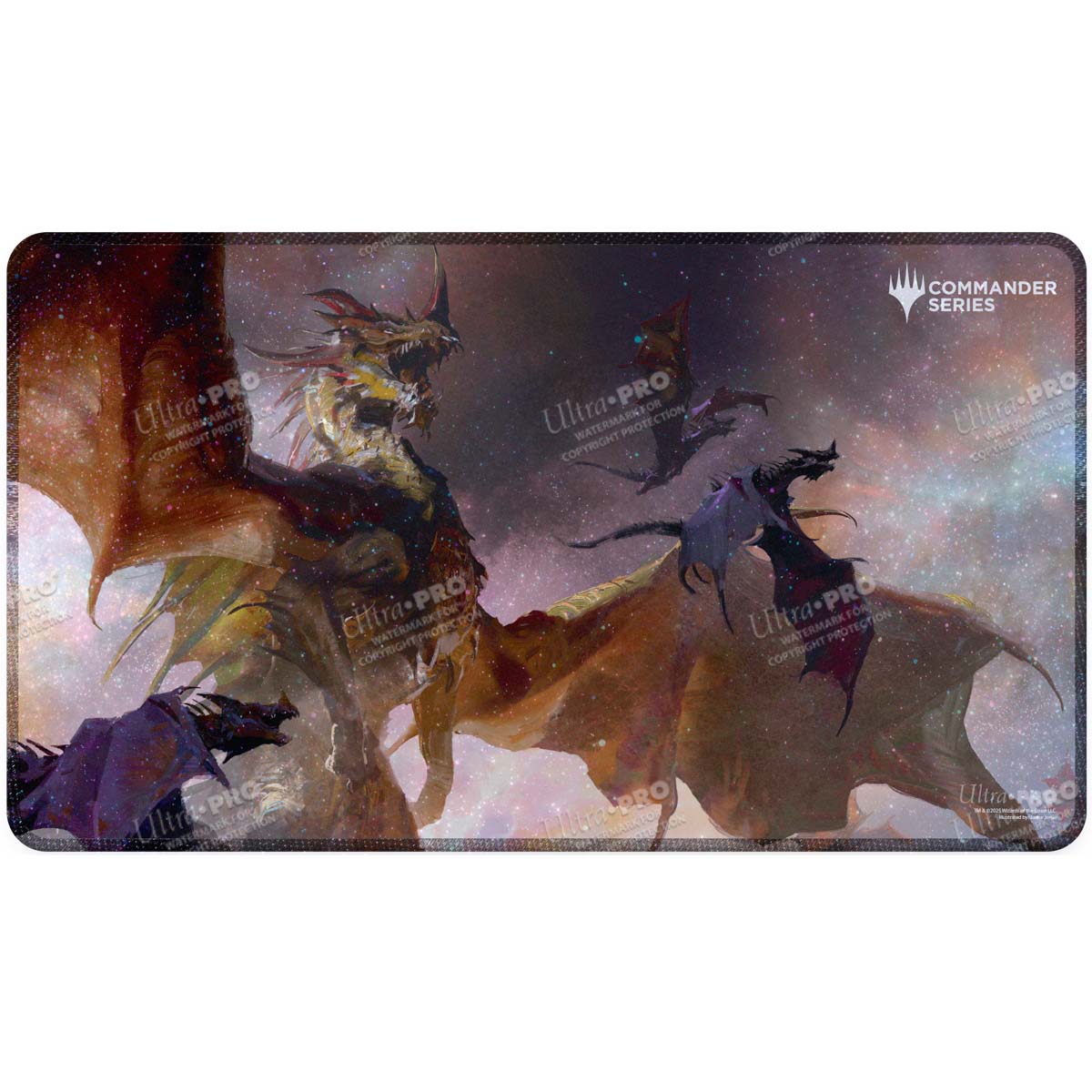 Commander Series 5 - Three Color Wedge - The Ur - Dragon Holofoil Playmat for Magic: The Gathering - E - 38476 - Ultra PRO International - Ultra PRO International