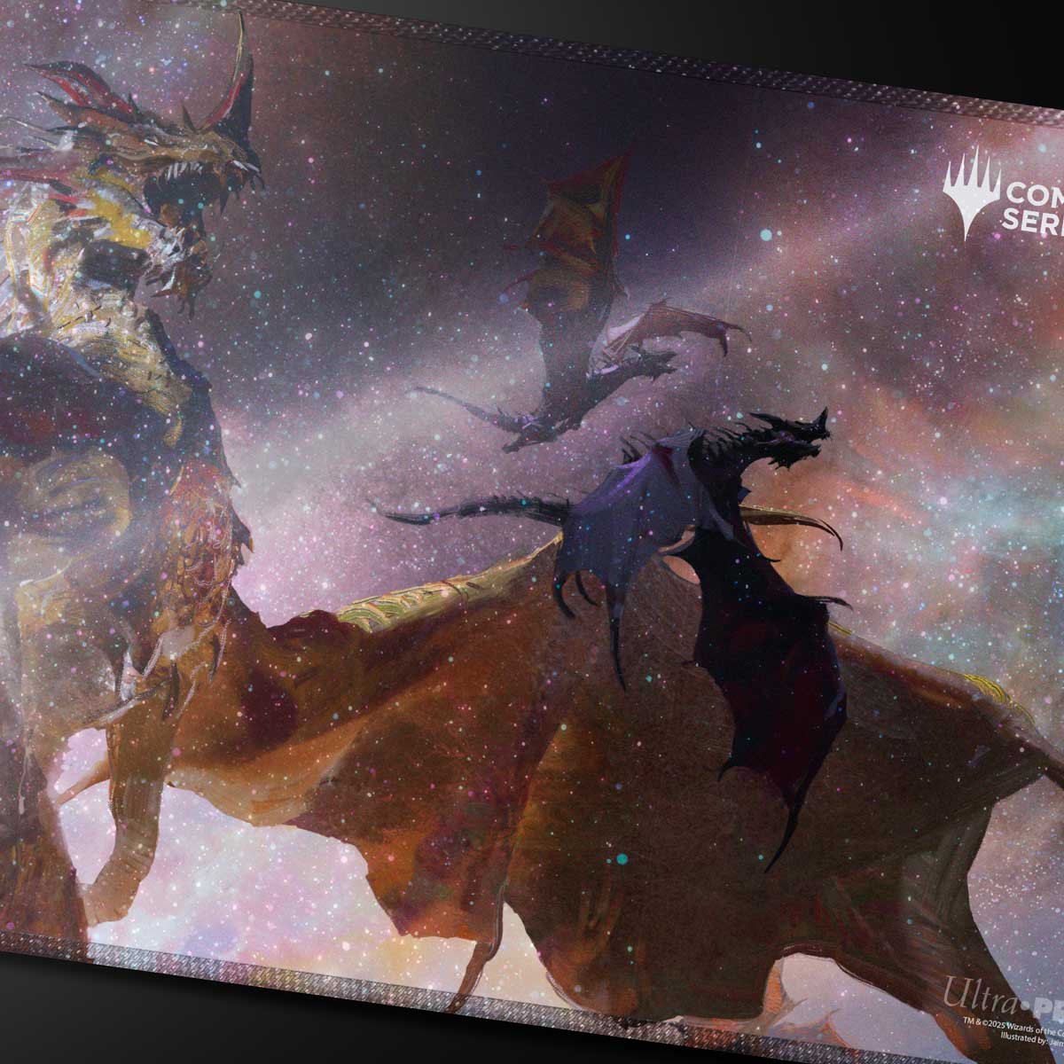 Commander Series 5 - Three Color Wedge - The Ur - Dragon Holofoil Playmat for Magic: The Gathering - E - 38476 - Ultra PRO International - Ultra PRO International