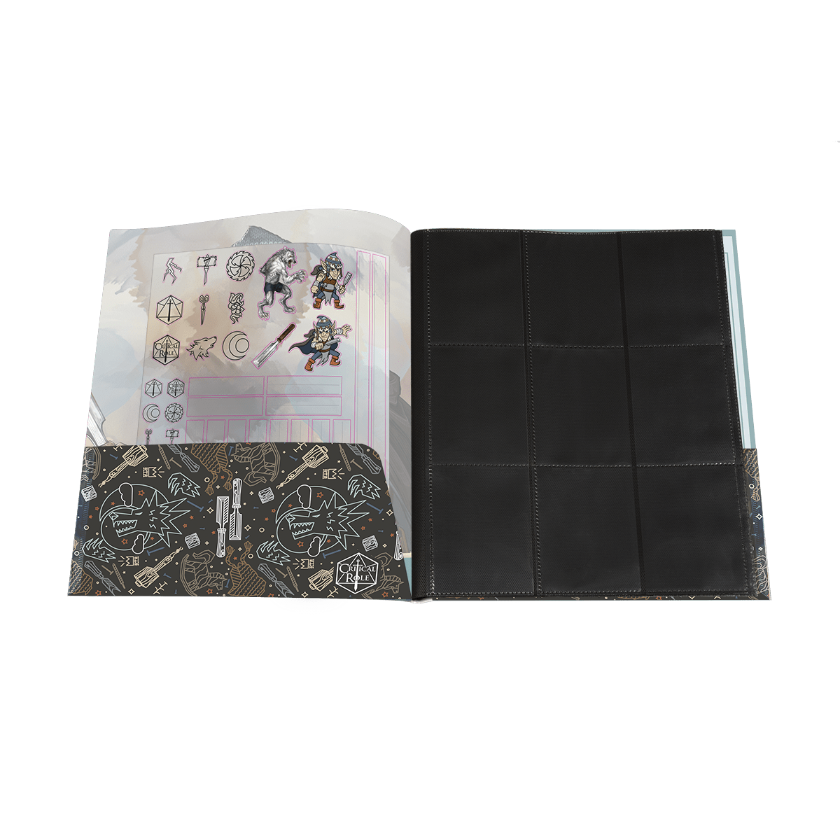 Critical Role Bells Hells Chetney Pock O'Pea RPG Folio with Stickers - E - 16117 - Ultra PRO - Ultra PRO International