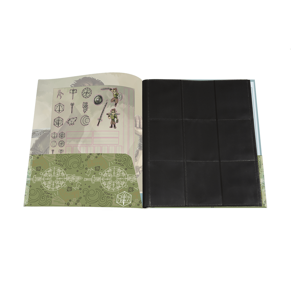 Critical Role Bells Hells Orym of the Air Ashari RPG Folio with Stickers - E - 16122 - Ultra PRO - Ultra PRO International