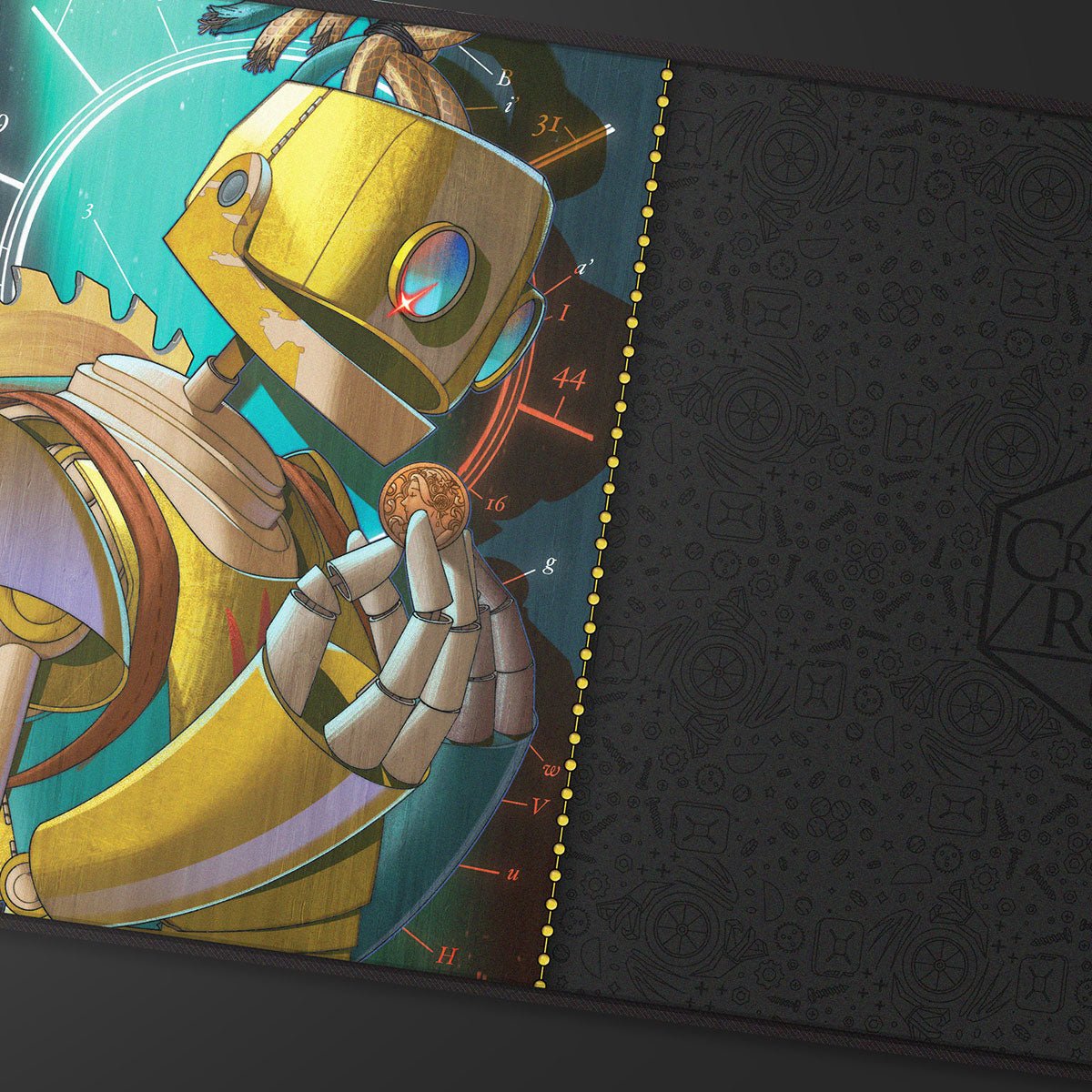Critical Role: Bells Hells - Portrait Series Fresh Cut Grass Black-Stitched Playmat for Tabletop Gaming - 32032 - Ultra PRO- Ultra PRO International