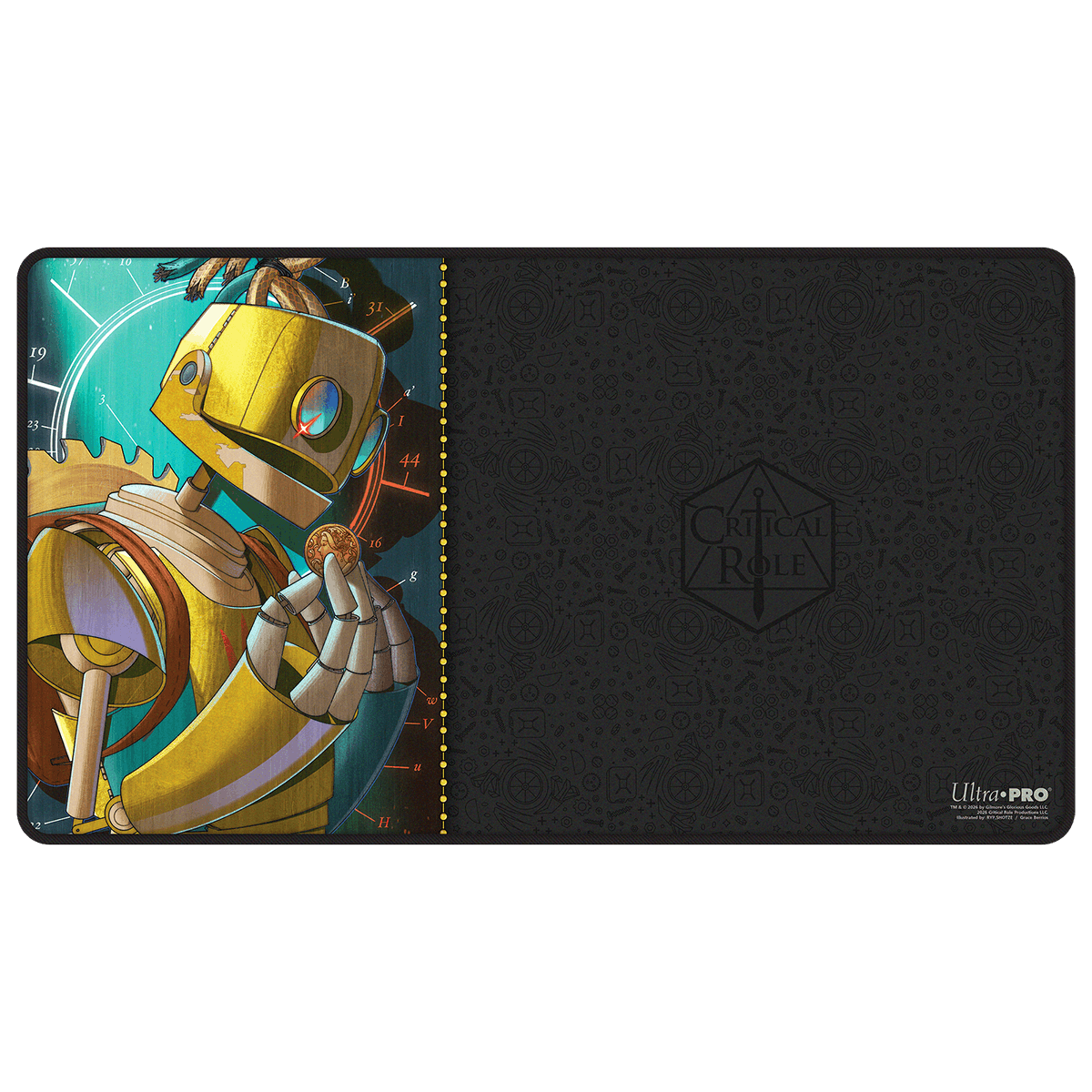 Critical Role: Bells Hells - Portrait Series Fresh Cut Grass Black-Stitched Playmat for Tabletop Gaming - 32032 - Ultra PRO- Ultra PRO International