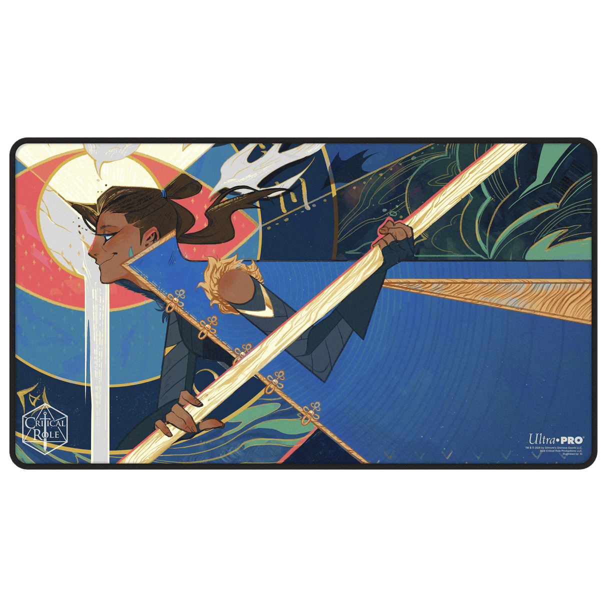 Critical Role Radiants: The Mighty Nein Beauregard Lionett Black - Stitched Playmat for Tabletop Gaming - E-LE17744 - Ultra PRO International - Ultra PRO International