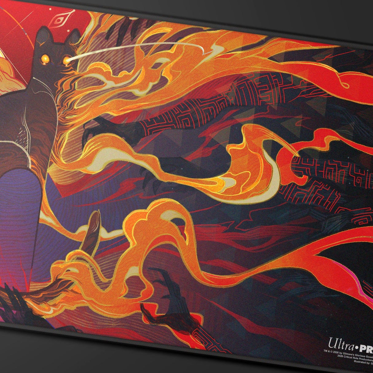 Critical Role Radiants: The Mighty Nein Caleb Widogast Black - Stitched Playmat for Tabletop Gaming - E-LE17746 - Ultra PRO International - Ultra PRO International