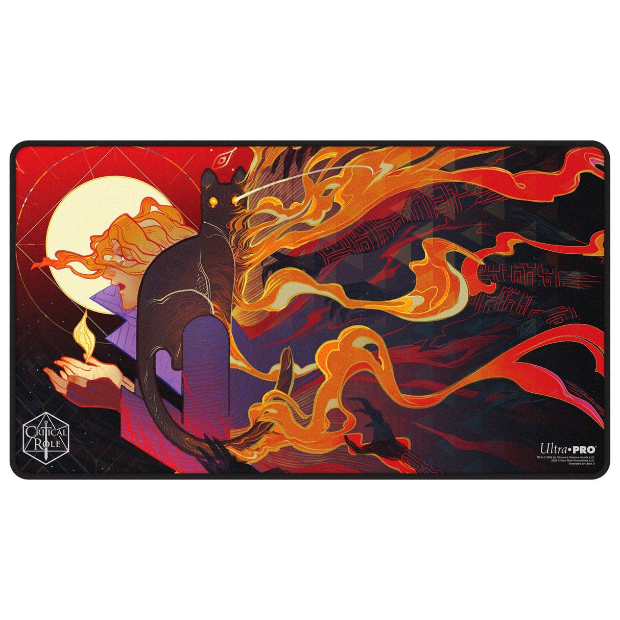 Critical Role Radiants: The Mighty Nein Caleb Widogast Black - Stitched Playmat for Tabletop Gaming - E-LE17746 - Ultra PRO International - Ultra PRO International