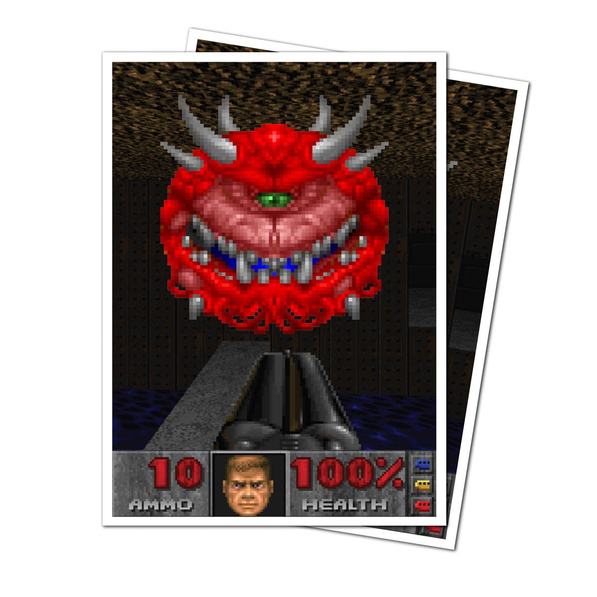 DOOM - CACODEMON - APEX Deck Protector Sleeves - E-16621 - Ultra PRO - Ultra PRO International