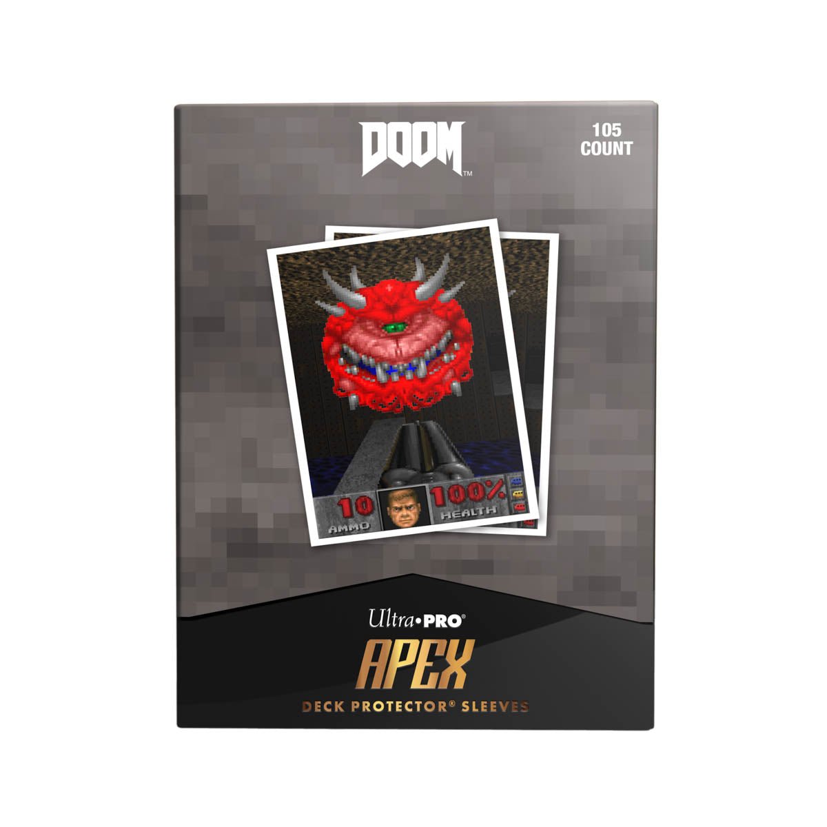 DOOM - CACODEMON - APEX Deck Protector Sleeves - E-16621 - Ultra PRO - Ultra PRO International