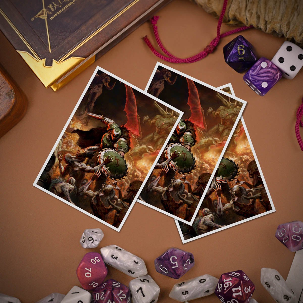 DOOM: THE DARK AGES - ONSLAUGHT - APEX Deck Protector Sleeves - E-16614 - Ultra PRO - Ultra PRO International