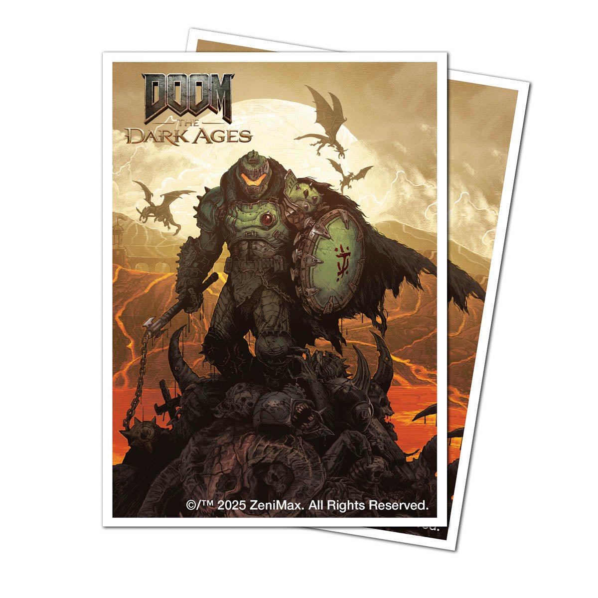 DOOM: THE DARK AGES - WRATH - APEX Deck Protector Sleeves - E-16615 - Ultra PRO - Ultra PRO International