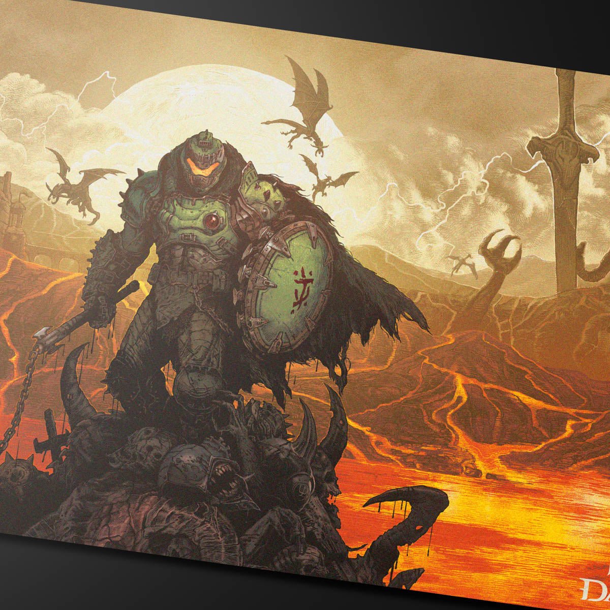 DOOM: THE DARK AGES - WRATH - Extended Playmat - E-16619 - Ultra PRO - Ultra PRO International