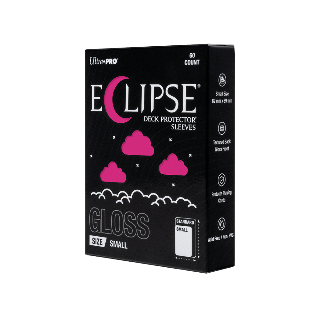 ECLIPSE® Gloss Small DECK PROTECTOR® Sleeves: Hot Pink - 60ct - E-16718 - Ultra PRO- Ultra PRO International