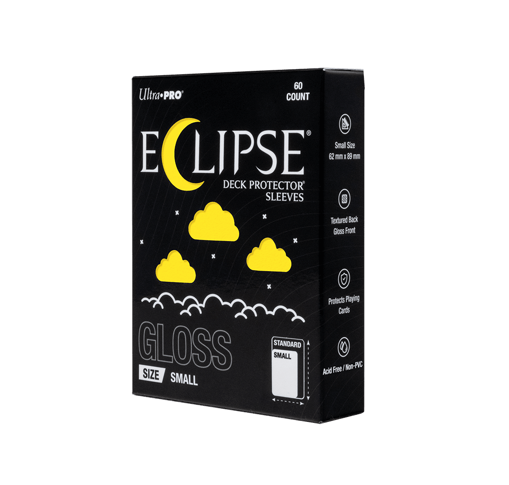 ECLIPSE® Gloss Small DECK PROTECTOR® Sleeves: Lemon Yellow - 60ct - E-16717 - Ultra PRO- Ultra PRO International