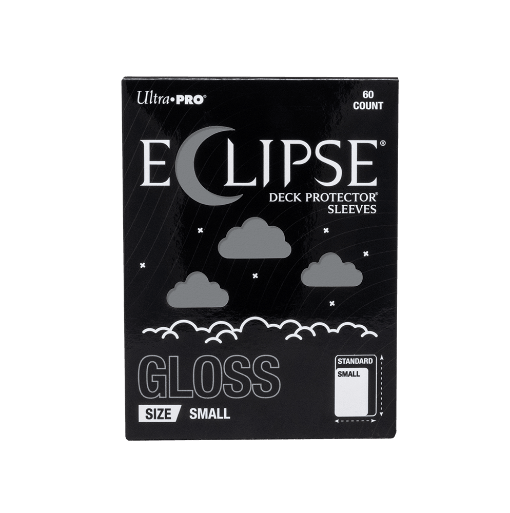 ECLIPSE® Gloss Small DECK PROTECTOR® Sleeves: Smoke Grey - 60ct - E-16719 - Ultra PRO- Ultra PRO International