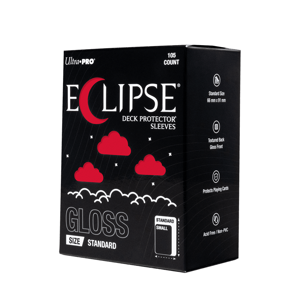 ECLIPSE® Gloss Standard DECK PROTECTOR® Sleeves: Apple Red - 105ct - E-16704 - Ultra PRO- Ultra PRO International