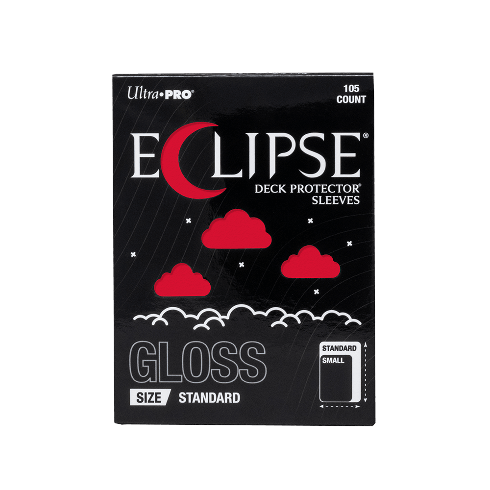 ECLIPSE® Gloss Standard DECK PROTECTOR® Sleeves: Apple Red - 105ct - E-16704 - Ultra PRO- Ultra PRO International