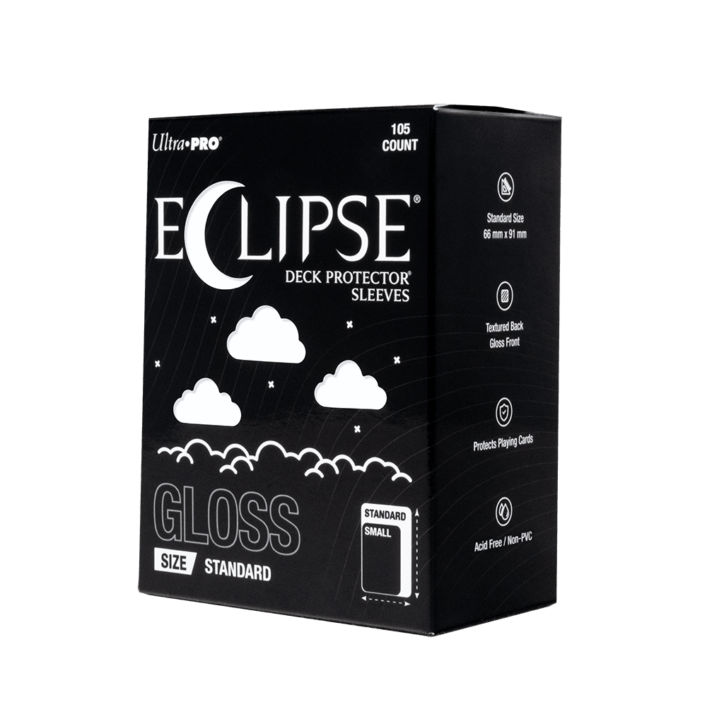 ECLIPSE® Gloss Standard DECK PROTECTOR® Sleeves: Arctic White - 105ct - E-16701 - Ultra PRO- Ultra PRO International