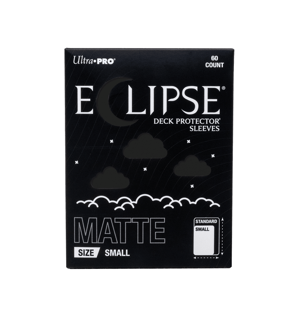 ECLIPSE® Matte Small DECK PROTECTOR® Sleeves: Jet Black - 60ct - E-16690 - Ultra PRO- Ultra PRO International