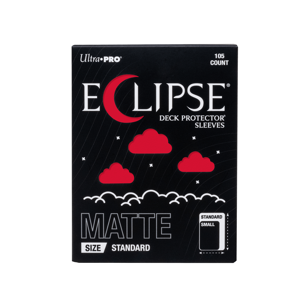 ECLIPSE® Matte Standard DECK PROTECTOR® Sleeves: Apple Red - 105ct - E-16684 - Ultra PRO- Ultra PRO International