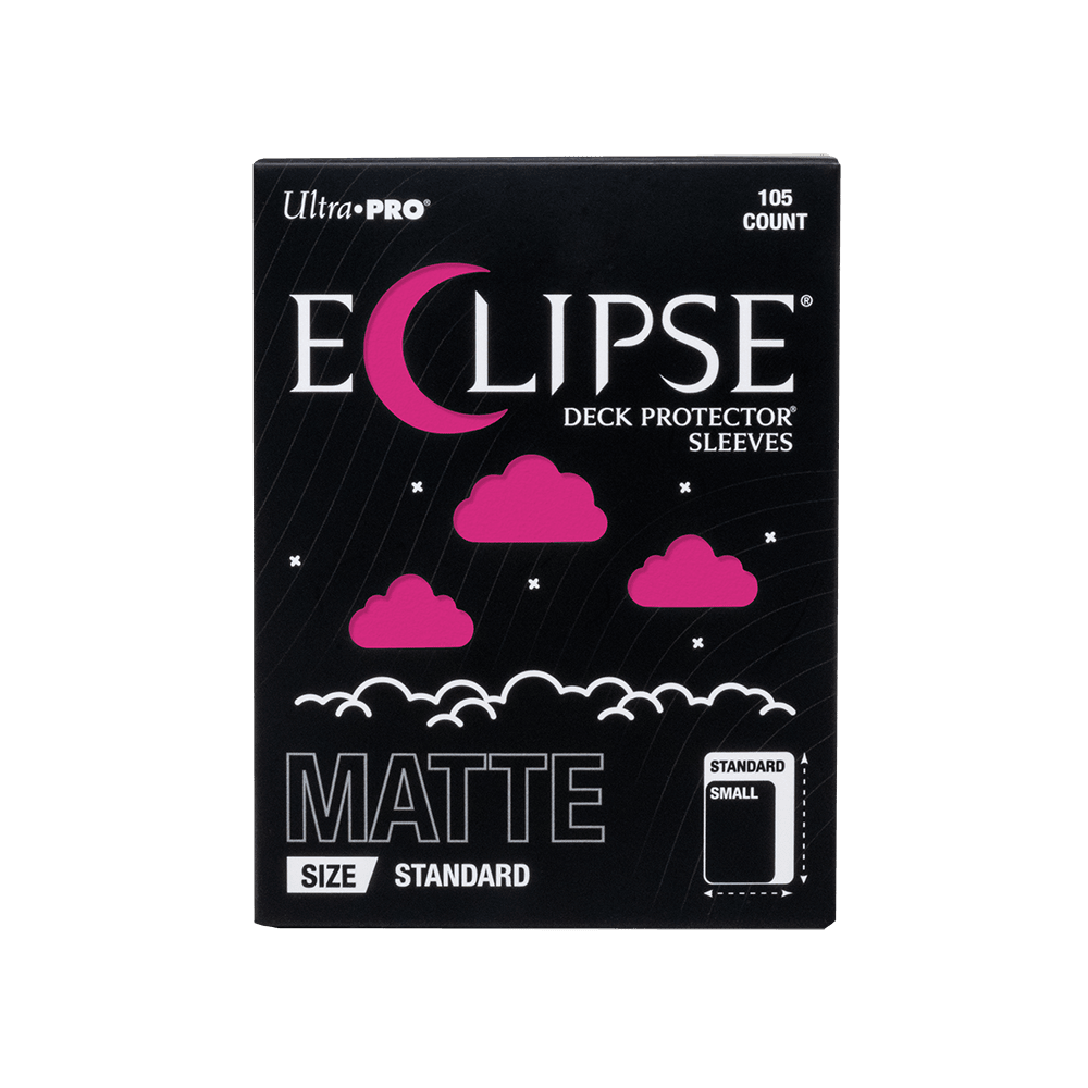 ECLIPSE® Matte Standard DECK PROTECTOR® Sleeves: Hot Pink - 105ct - E-16688 - Ultra PRO- Ultra PRO International