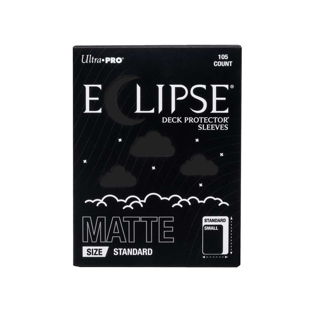 ECLIPSE® Matte Standard DECK PROTECTOR® Sleeves: Jet Black - 105ct - E-16680 - Ultra PRO- Ultra PRO International