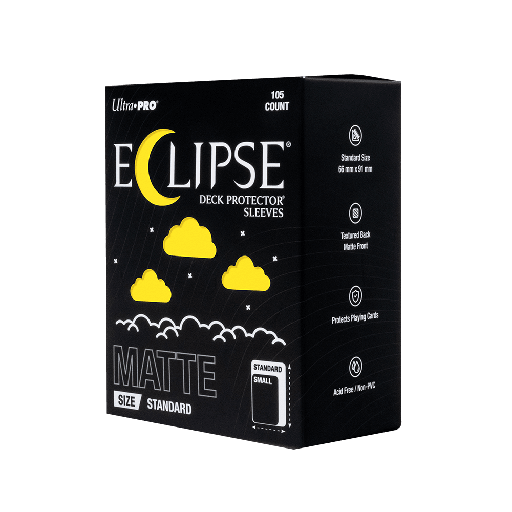 ECLIPSE® Matte Standard DECK PROTECTOR® Sleeves: Lemon Yellow - 105ct - E-16687 - Ultra PRO- Ultra PRO International