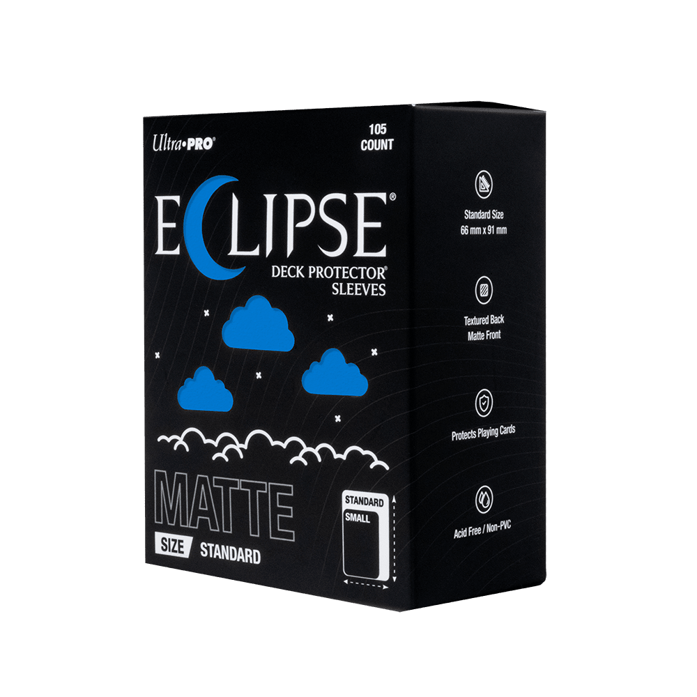 ECLIPSE® Matte Standard DECK PROTECTOR® Sleeves: Pacific Blue - 105ct - E-16682 - Ultra PRO- Ultra PRO International