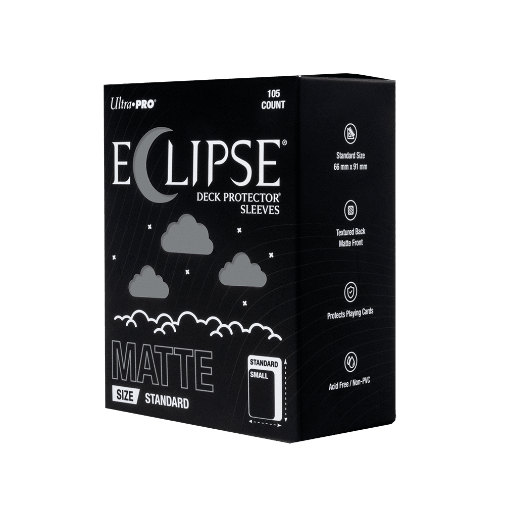 ECLIPSE® Matte Standard DECK PROTECTOR® Sleeves: Smoke Grey - 105ct - E-16689 - Ultra PRO- Ultra PRO International