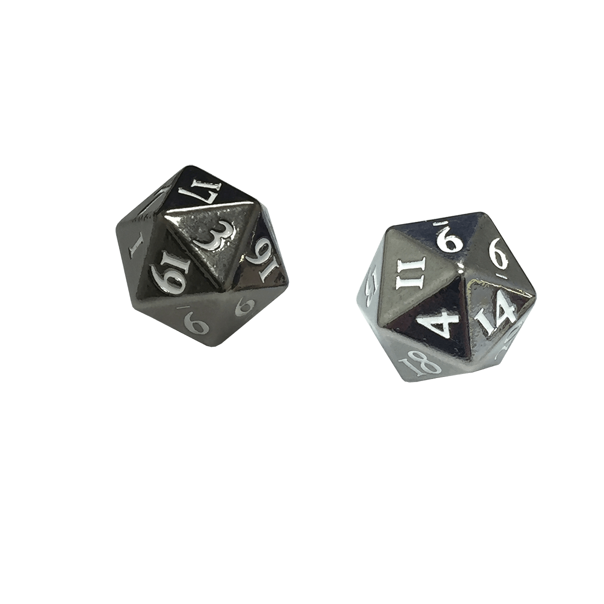 Heavy Metal D20 Dice Set (2ct) - E - 85090 - Ultra PRO - Ultra PRO International