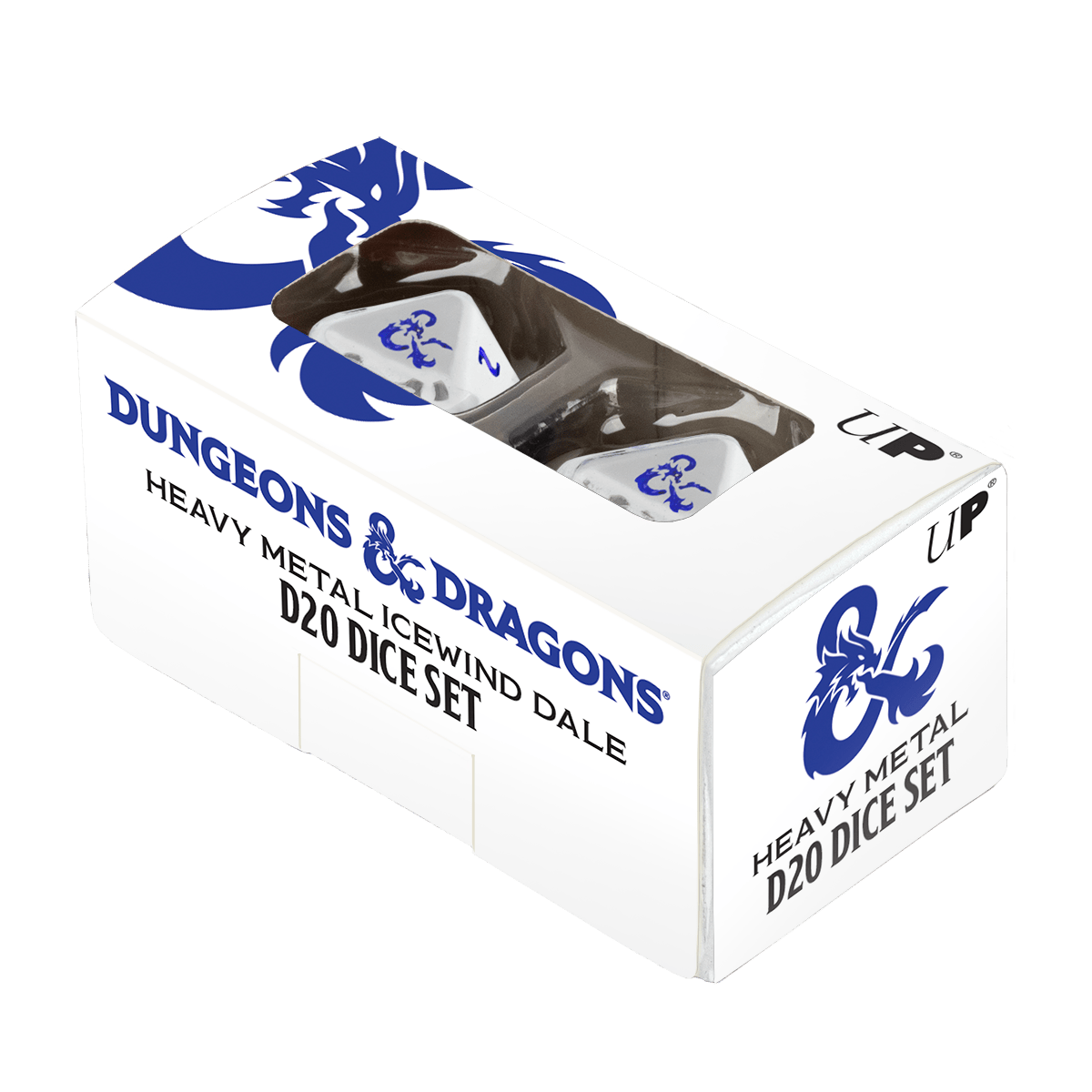 Heavy Metal Icewind D20 Dice Set (2ct) for Dungeons & Dragons - E - 18354 - Ultra PRO - Ultra PRO International