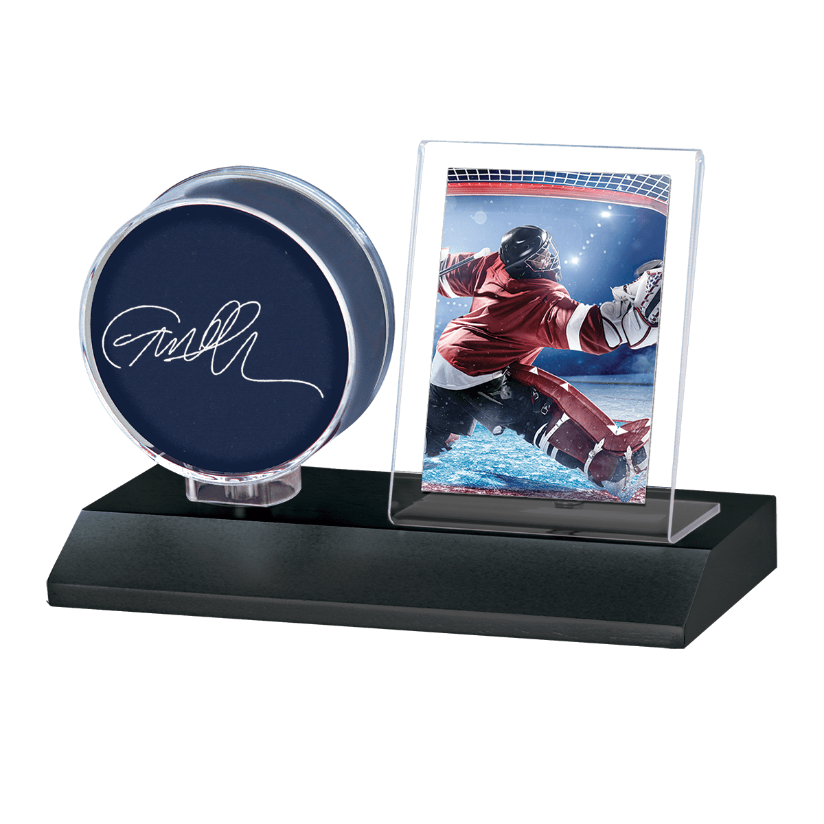 Hockey Puck & Card Wood Display Holder - E - 85911 - Ultra PRO - Ultra PRO International