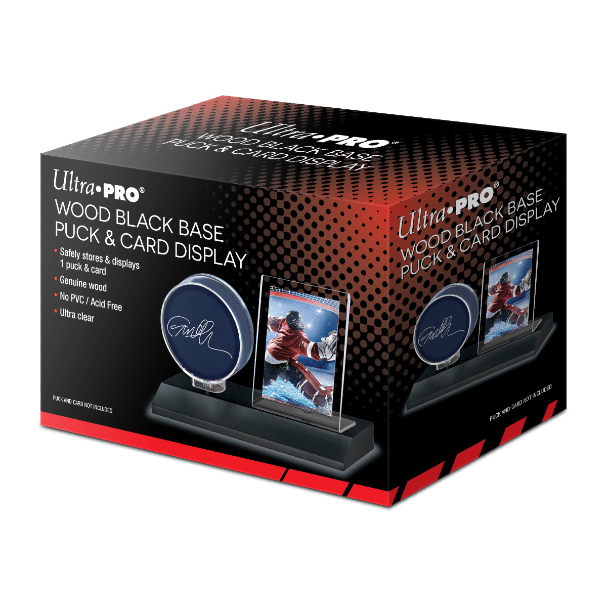 Hockey Puck & Card Wood Display Holder - E - 85911 - Ultra PRO - Ultra PRO International