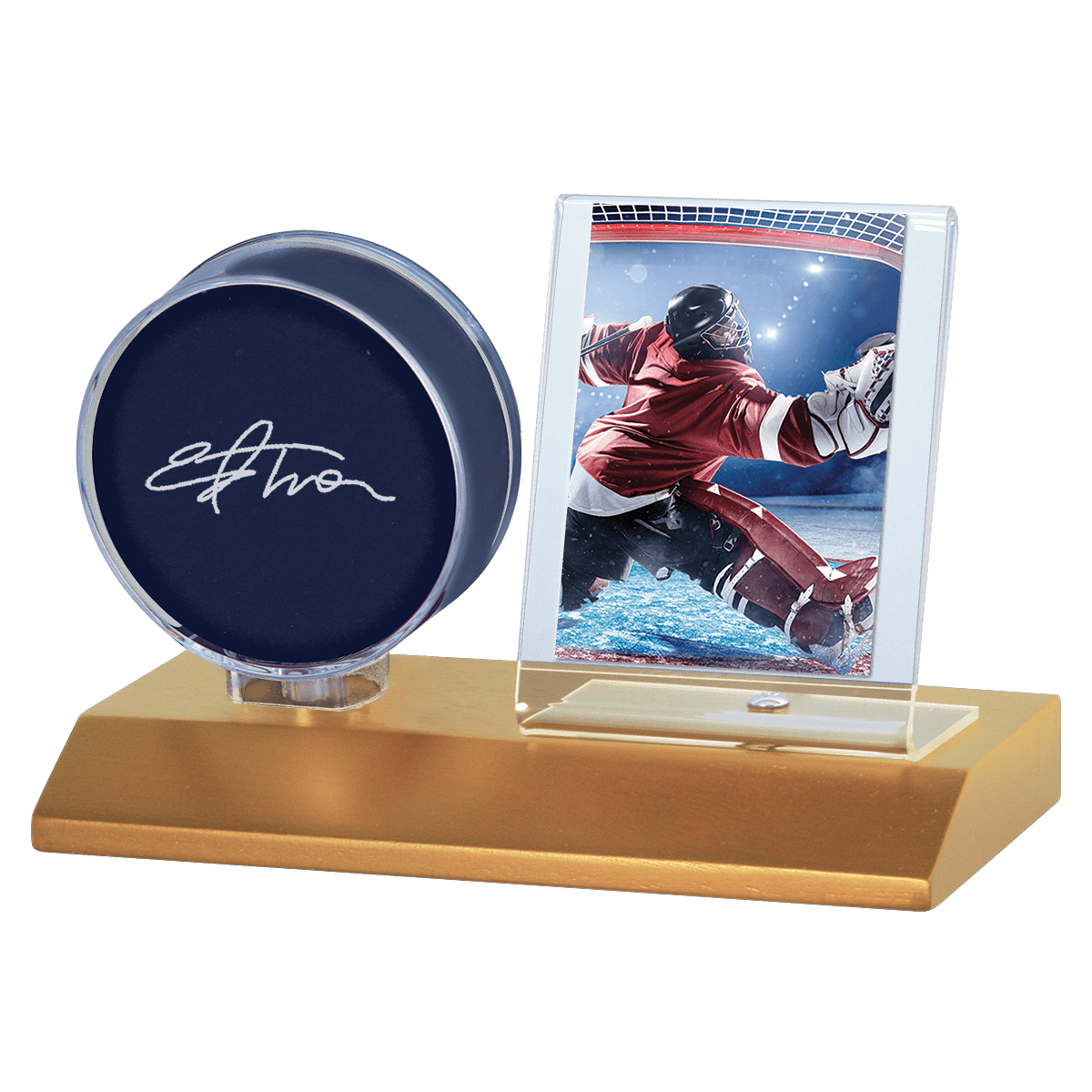 Hockey Puck & Card Wood Display Holder - E - 81213 - Ultra PRO - Ultra PRO International