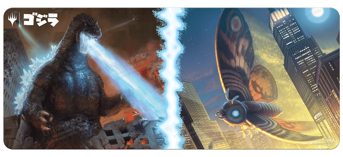 Ikoria: Lair of Behemoths Godzilla & Mothra 6ft Table Playmat for Magic: The Gathering - E - 18392 - Ultra PRO - Ultra PRO International