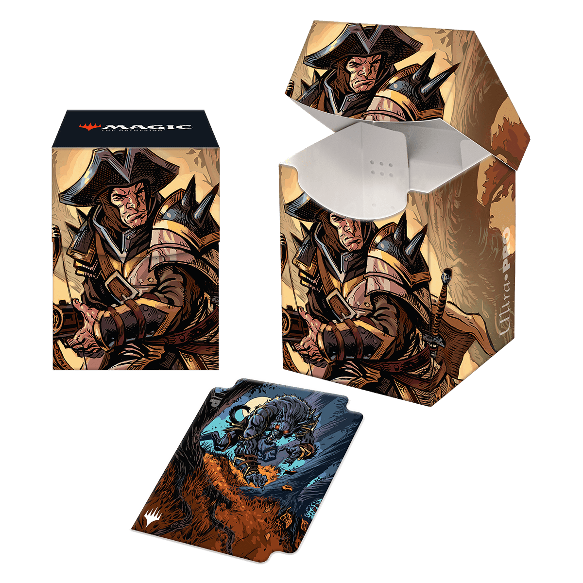 Innistrad: Midnight Hunt Brutal Cathar 100+ Deck Box for Magic: The Gathering - E - 18817 - Ultra PRO - Ultra PRO International