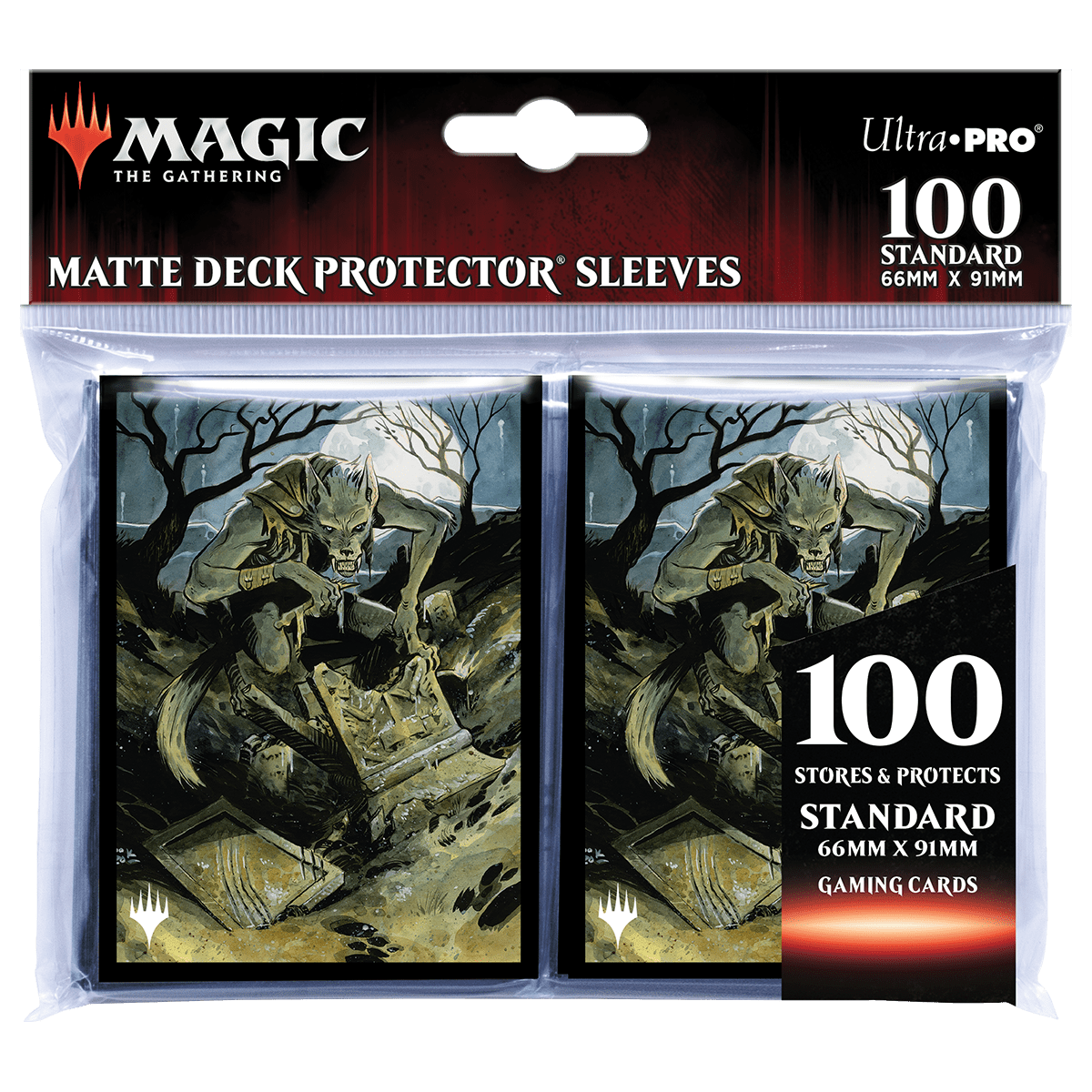 Innistrad: Midnight Hunt Graveyard Glutton Standard Deck Protector Sleeves (100ct) for Magic: The Gathering - E - 18825 - Ultra PRO - Ultra PRO International