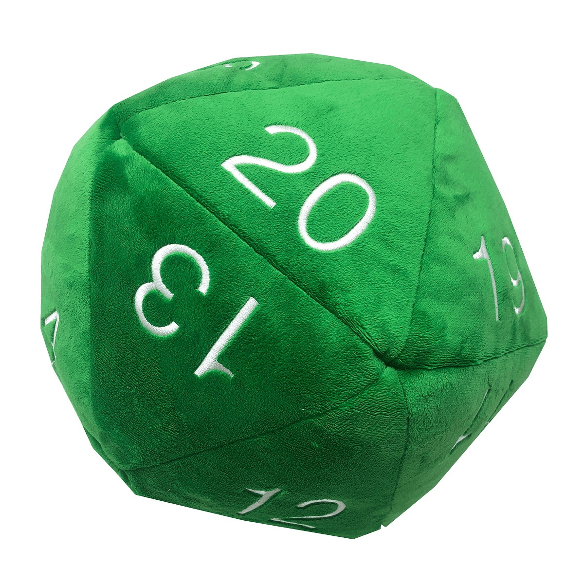 Jumbo Green D20 Novelty Dice Plush - E - 15234 - Ultra PRO - Ultra PRO International