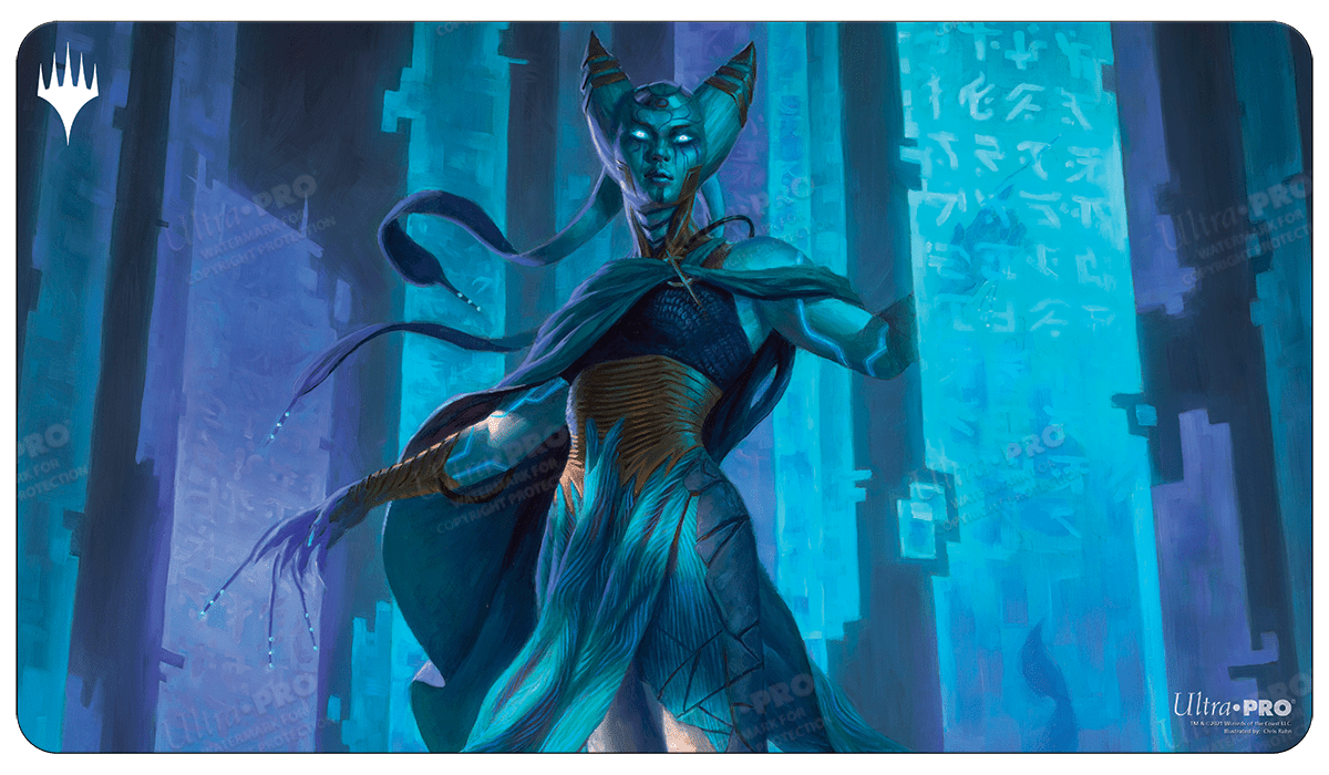 Kamigawa Neon Dynasty Tamiyo, Compleated Sage Standard Gaming Playmat for Magic: The Gathering - E - 19274 - Ultra PRO - Ultra PRO International