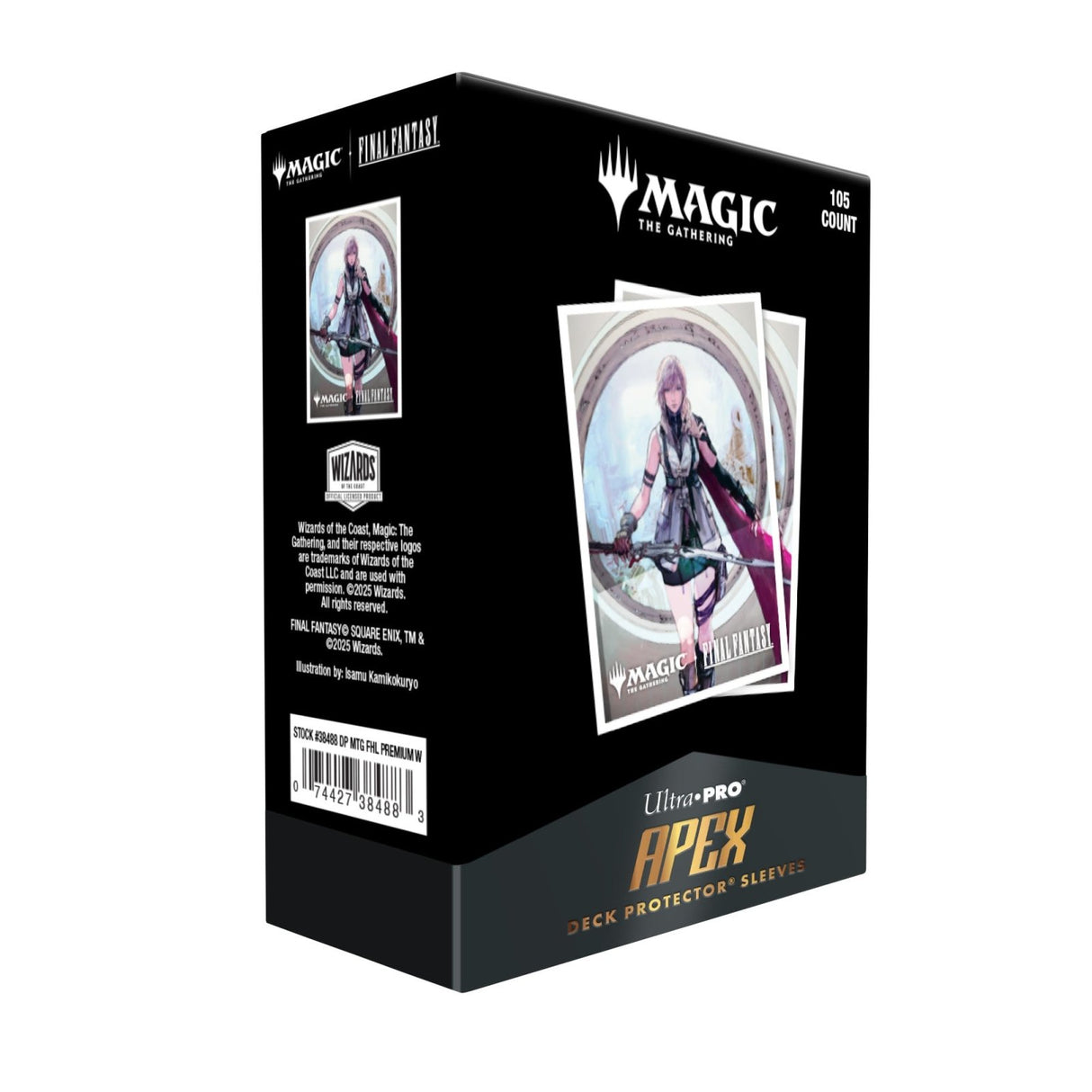 MAGIC: THE GATHERING®—FINAL FANTASY™ Lightning, Army of One 105ct APEX Deck Protector sleeves for Magic: The Gathering - E-38488 - Ultra PRO - Ultra PRO International